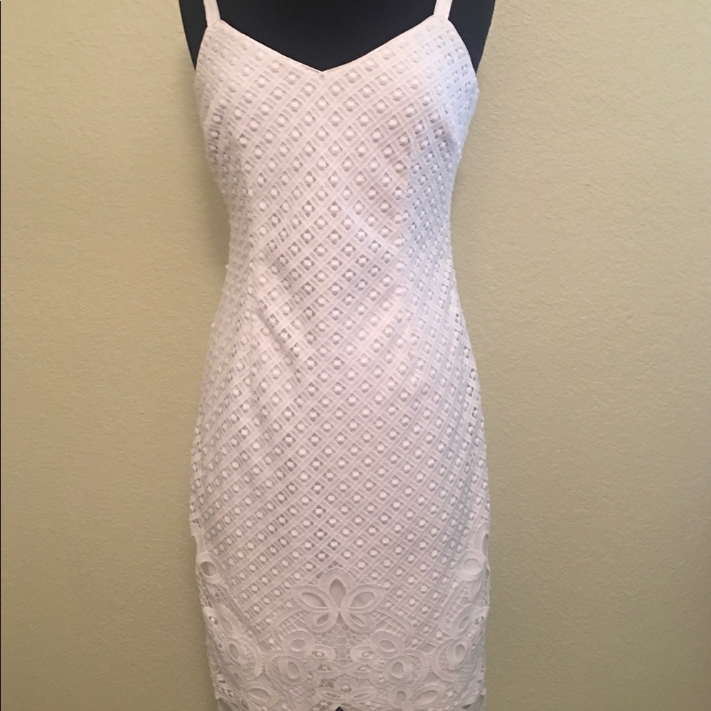 White Eyelet Summer Dress